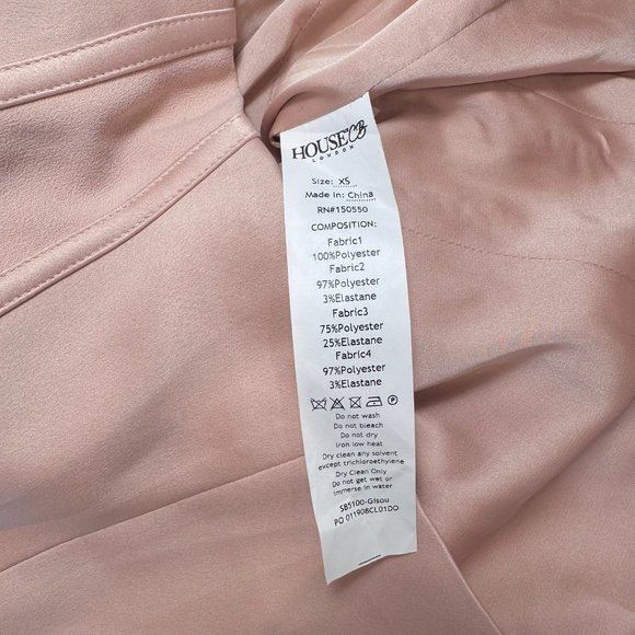 House of CB Gisou Blush Satin Strapless Mini Corset Dress - Picture 5 of 10